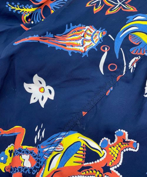 Sun Surf（サンサーフ）Sun Surf (サンサーフ) ハワイアンロングスカート ネイビー サイズ:ONE SIZEの古着・服飾アイテム