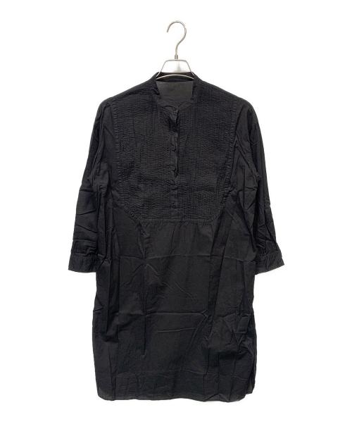 maison de soil（メゾンドソイル）maison de soil (メゾンドソイル) シャツワンピース ブラック サイズ:1の古着・服飾アイテム