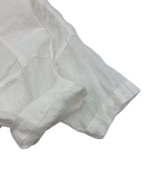 KAGURE（カグレ）KAGURE (カグレ) リネンオープンカラーシャツ ホワイト サイズ:Freeの古着・服飾アイテム
