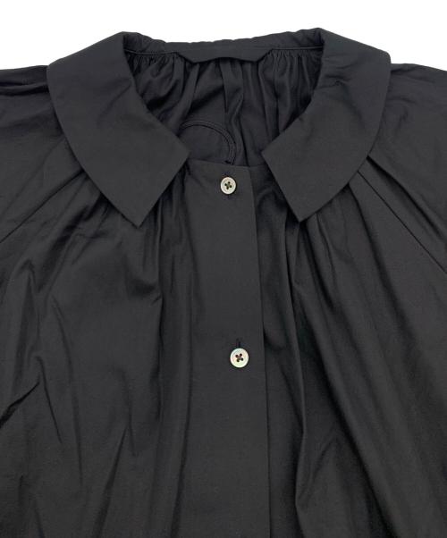 Lin Francais d'antan（ラン フランセ ダンタン）Lin Francais d'antan (ラン フランセ ダンタン) シャツワンピース ブラック サイズ:記載なしの古着・服飾アイテム