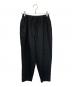 KAGURE（カグレ）の古着「サマーウールテーパードイージーパンツ」｜ブラック