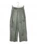 BEAUTY&YOUTH（ビューティーアンドユース）の古着「コットンナイロンワイドタックパンツ -ウォッシャブル-」｜グレー