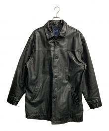 GAP（ギャップ）の古着「レザーコート」｜ブラック