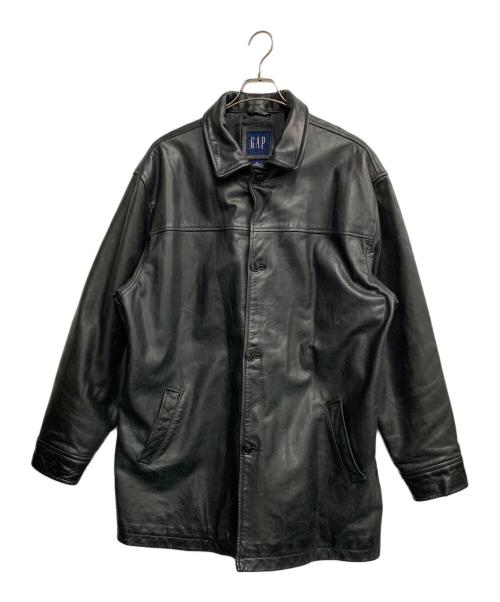 GAP（ギャップ）GAP (ギャップ) レザーコート ブラック サイズ:XLの古着・服飾アイテム