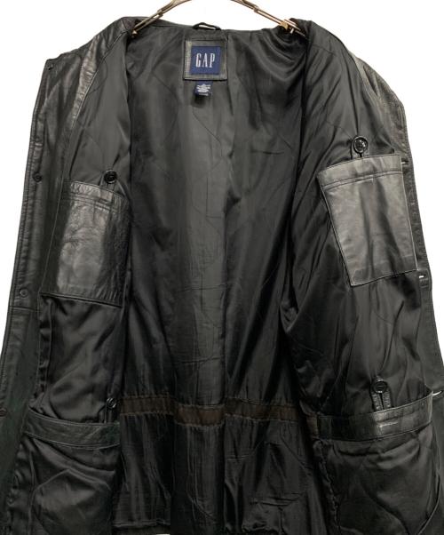 GAP（ギャップ）GAP (ギャップ) レザーコート ブラック サイズ:XLの古着・服飾アイテム