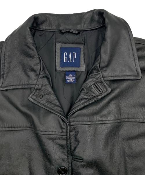 GAP（ギャップ）GAP (ギャップ) レザーコート ブラック サイズ:XLの古着・服飾アイテム