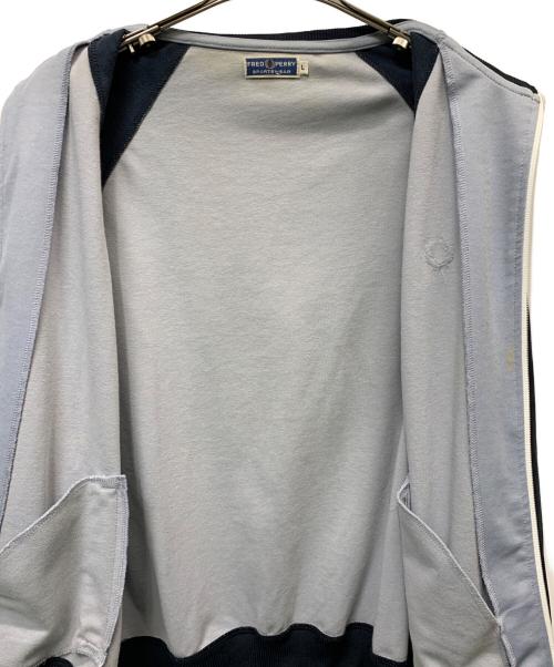 FRED PERRY（フレッドペリー）FRED PERRY (フレッドペリー) トラックジャケット スカイブルー×ネイビー サイズ:Lの古着・服飾アイテム