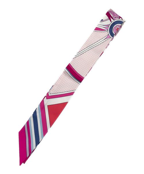 HERMES（エルメス）HERMES (エルメス) ツイリー ジョージ･ワシントンの馬車 ピンクの古着・服飾アイテム