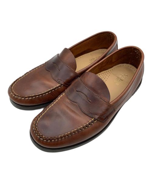 G.H.BASS&CO.（ジー・エイチ・バス・コー）G.H.BASS&CO. (ジー・エイチ・バス・コー) Boater Logan Pull Up コインローファー ブラウン サイズ:US 8の古着・服飾アイテム