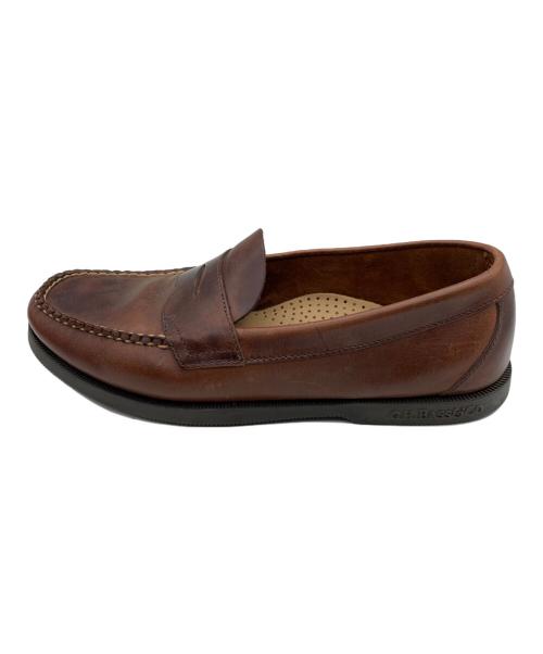 G.H.BASS&CO.（ジー・エイチ・バス・コー）G.H.BASS&CO. (ジー・エイチ・バス・コー) Boater Logan Pull Up コインローファー ブラウン サイズ:US 8の古着・服飾アイテム