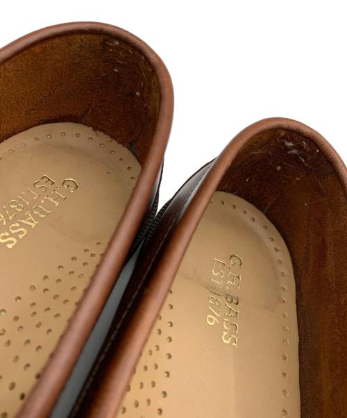 G.H.BASS&CO.（ジー・エイチ・バス・コー）G.H.BASS&CO. (ジー・エイチ・バス・コー) Boater Logan Pull Up コインローファー ブラウン サイズ:US 8の古着・服飾アイテム