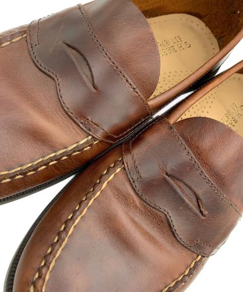 G.H.BASS&CO.（ジー・エイチ・バス・コー）G.H.BASS&CO. (ジー・エイチ・バス・コー) Boater Logan Pull Up コインローファー ブラウン サイズ:US 8の古着・服飾アイテム