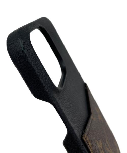 LOUIS VUITTON（ルイ ヴィトン）LOUIS VUITTON (ルイ ヴィトン) iPhoneバンパー 14 Pro MAX ブラック×ブラウンの古着・服飾アイテム