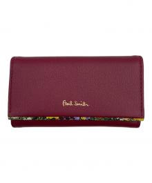 PAUL SMITH（ポールスミス）の古着「ガーデンフローラルトリム キーケース」｜ボルドー