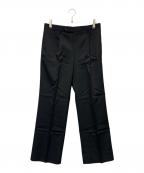 BEAUTY&YOUTHビューティーアンドユース）の古着「HI-LINE ウーステッド スタンダード 1P パンツ」｜ブラック