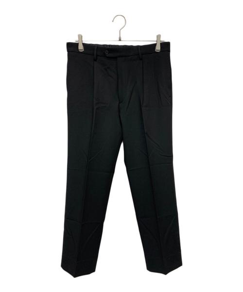 BEAUTY&YOUTH（ビューティーアンドユース）BEAUTY&YOUTH (ビューティーアンドユース) 1プリーツ イージー スラックス ‐ストレッチ‐ ブラック サイズ:Lの古着・服飾アイテム