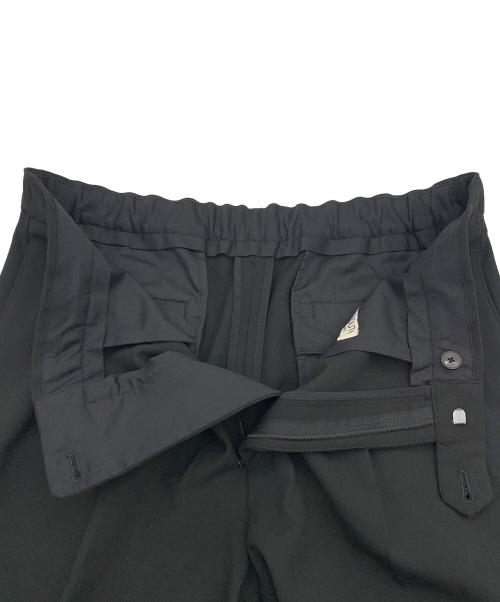 BEAUTY&YOUTH（ビューティーアンドユース）BEAUTY&YOUTH (ビューティーアンドユース) 1プリーツ イージー スラックス ‐ストレッチ‐ ブラック サイズ:Lの古着・服飾アイテム