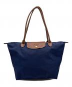 LONGCHAMPロンシャン）の古着「ル プリアージュ オリジナル L ショルダーバッグ」｜ネイビー