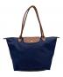 LONGCHAMP（ロンシャン）の古着「ル プリアージュ オリジナル L ショルダーバッグ」｜ネイビー