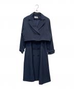 AZUL by moussyアズールバイマウジー）の古着「マルチWAYトレンチコート」｜ネイビー