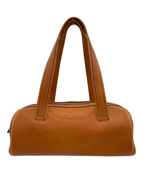 土屋鞄（ツチヤカバン）土屋鞄 (ツチヤカバン) オイルヌメロールミニボストン ブラウンの古着・服飾アイテム