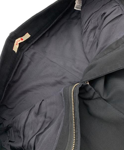BACCA（バッカ）BACCA (バッカ) コットンピケタックワイドパンツ ブラック サイズ:36の古着・服飾アイテム