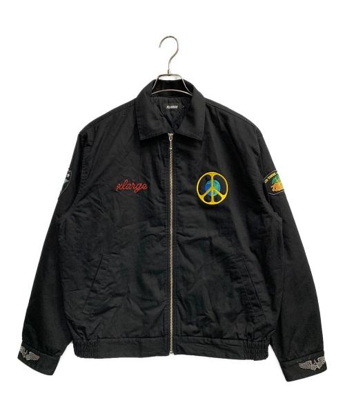 X-LARGE（エクストララージ）X-LARGE (エクストララージ) PEACE SQUAD VIETNAM JACKET ブラック サイズ:Lの古着・服飾アイテム