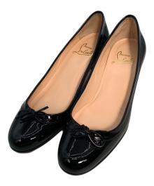 Christian Louboutin（クリスチャン・ルブタン）の古着「marcia balla エナメルパンプス」｜ブラック