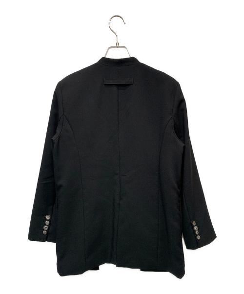 Risley（リズレー）Risley (リズレー) ノーカラージャケット ブラック×オレンジ サイズ:38の古着・服飾アイテム