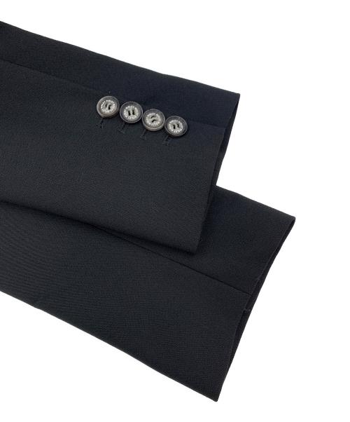 Risley（リズレー）Risley (リズレー) ノーカラージャケット ブラック×オレンジ サイズ:38の古着・服飾アイテム