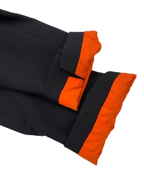 Risley（リズレー）Risley (リズレー) ノーカラージャケット ブラック×オレンジ サイズ:38の古着・服飾アイテム