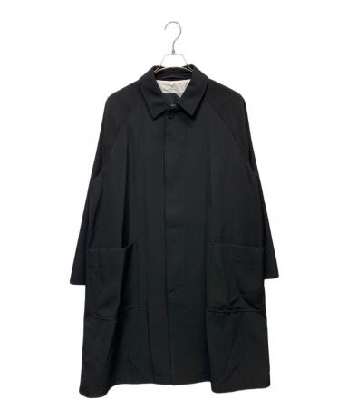 【美品】ATON エイトン　バックサテンバルマカーンコート　ウール素材 中古・古着通販】ATON (エイトン) バックサテンバルマカンコート