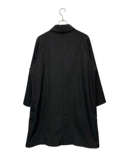 ATON（エイトン）ATON (エイトン) バックサテンバルマカンコート ブラック サイズ:6の古着・服飾アイテム