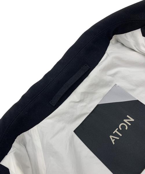 ATON（エイトン）ATON (エイトン) バックサテンバルマカンコート ブラック サイズ:6の古着・服飾アイテム