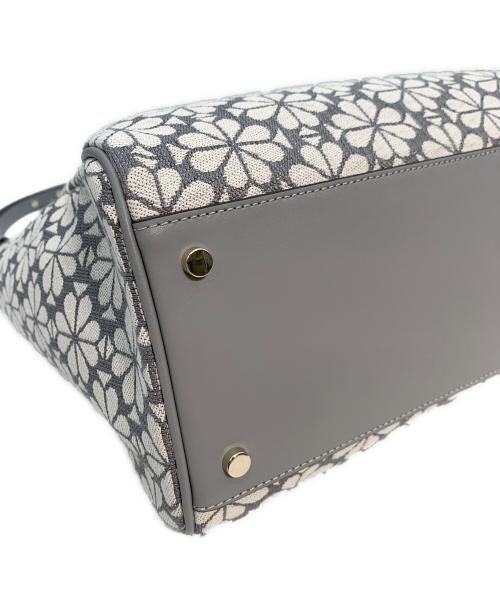 Kate Spade（ケイトスペード）Kate Spade (ケイトスペード) スペード フラワー ジャカード ラージ エブリシング トート グレーの古着・服飾アイテム