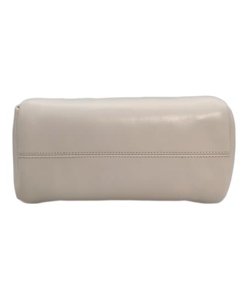 Kate Spade（ケイトスペード）Kate Spade (ケイトスペード) パフド レザー サッチェル アイボリーの古着・服飾アイテム