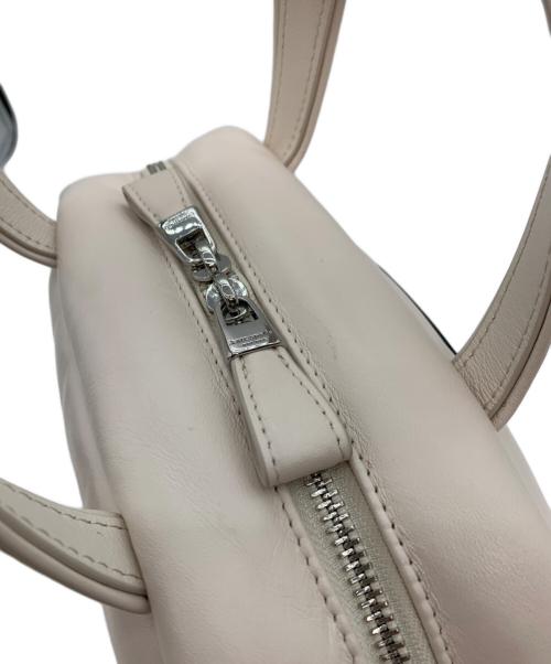 Kate Spade（ケイトスペード）Kate Spade (ケイトスペード) パフド レザー サッチェル アイボリーの古着・服飾アイテム