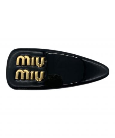 中古・古着通販】MIU MIU (ミュウミュウ) パテントレザーヘアクリップ