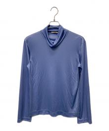 CELINE（セリーヌ）の古着「ハイネックカットソー」｜スカイブルー