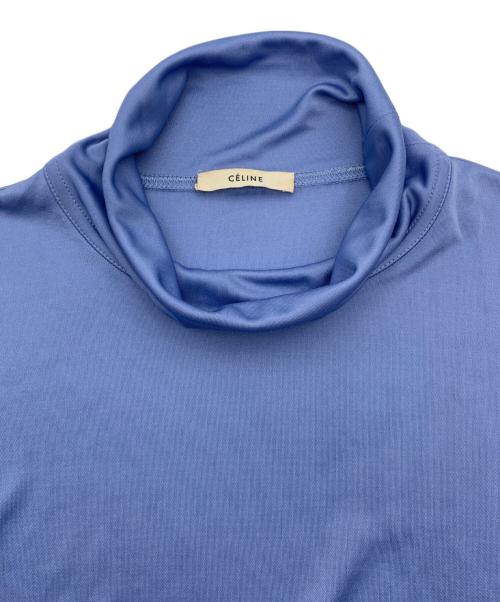 CELINE（セリーヌ）CELINE (セリーヌ) ハイネックカットソー スカイブルー サイズ:38の古着・服飾アイテム