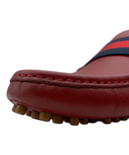 GUCCI（グッチ）GUCCI (グッチ) ドライビングシューズ レッド サイズ:9の古着・服飾アイテム