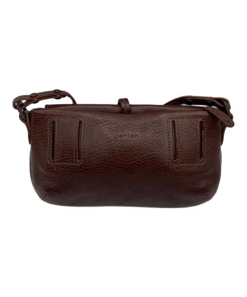 genten（ゲンテン）genten (ゲンテン) レザーショルダーバッグ ブラウンの古着・服飾アイテム