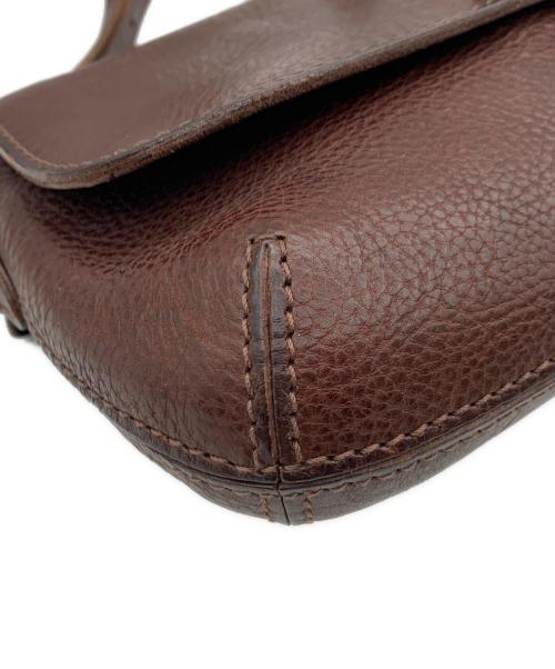 genten（ゲンテン）genten (ゲンテン) レザーショルダーバッグ ブラウンの古着・服飾アイテム