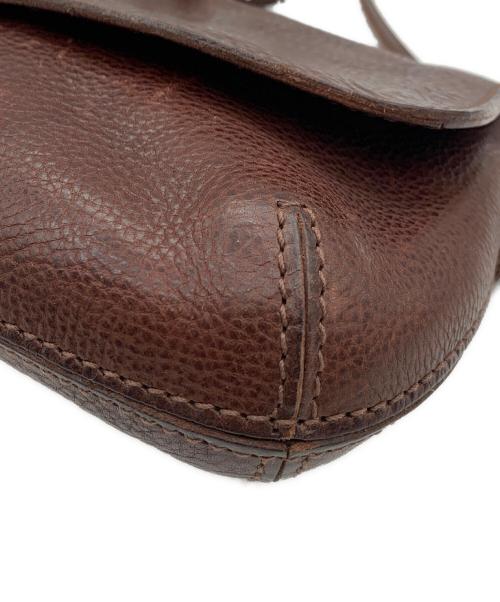 genten（ゲンテン）genten (ゲンテン) レザーショルダーバッグ ブラウンの古着・服飾アイテム