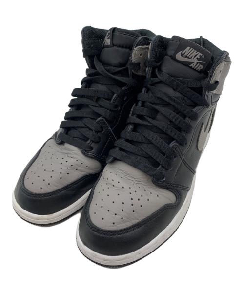 NIKE（ナイキ）NIKE (ナイキ) GS AIR JORDAN1 RETRO HIGH OG グレー×ブラック サイズ:24.5cmの古着・服飾アイテム