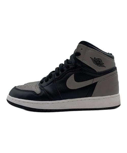 NIKE（ナイキ）NIKE (ナイキ) GS AIR JORDAN1 RETRO HIGH OG グレー×ブラック サイズ:24.5cmの古着・服飾アイテム