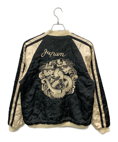 馬師努（馬師努）馬師努 (馬師努) リバーシブルスカジャン ブラック サイズ:Sの古着・服飾アイテム