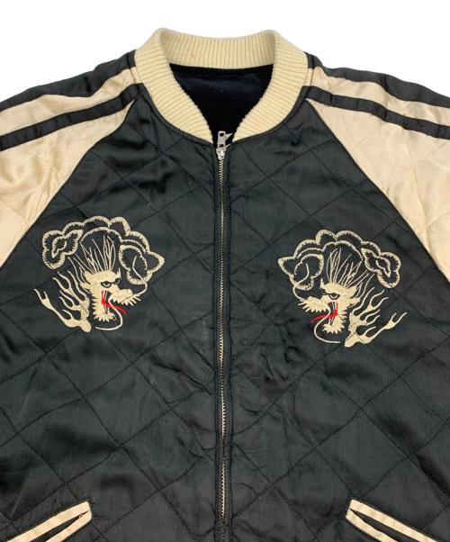 馬師努（馬師努）馬師努 (馬師努) リバーシブルスカジャン ブラック サイズ:Sの古着・服飾アイテム