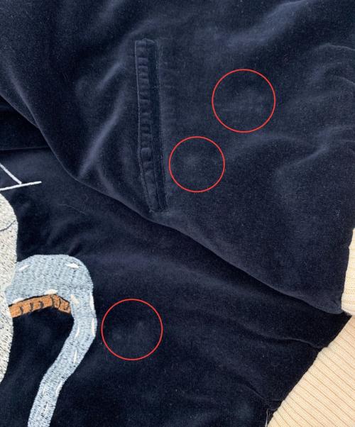 馬師努（馬師努）馬師努 (馬師努) リバーシブルスカジャン ブラック サイズ:Sの古着・服飾アイテム