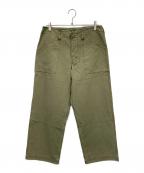 Schottショット）の古着「BACK SATIN BAKER TROUSERS/ベイカートラウザーパンツ」｜カーキ